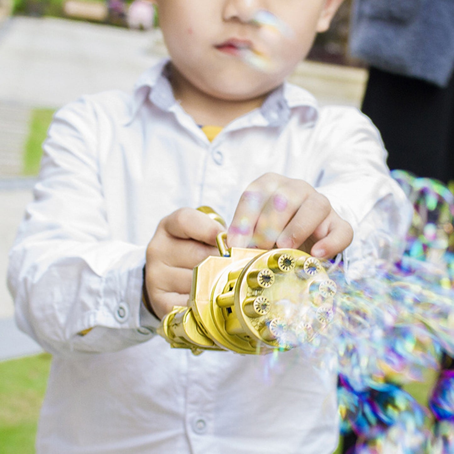 Super Automatic Soap Bubble Machine Gun