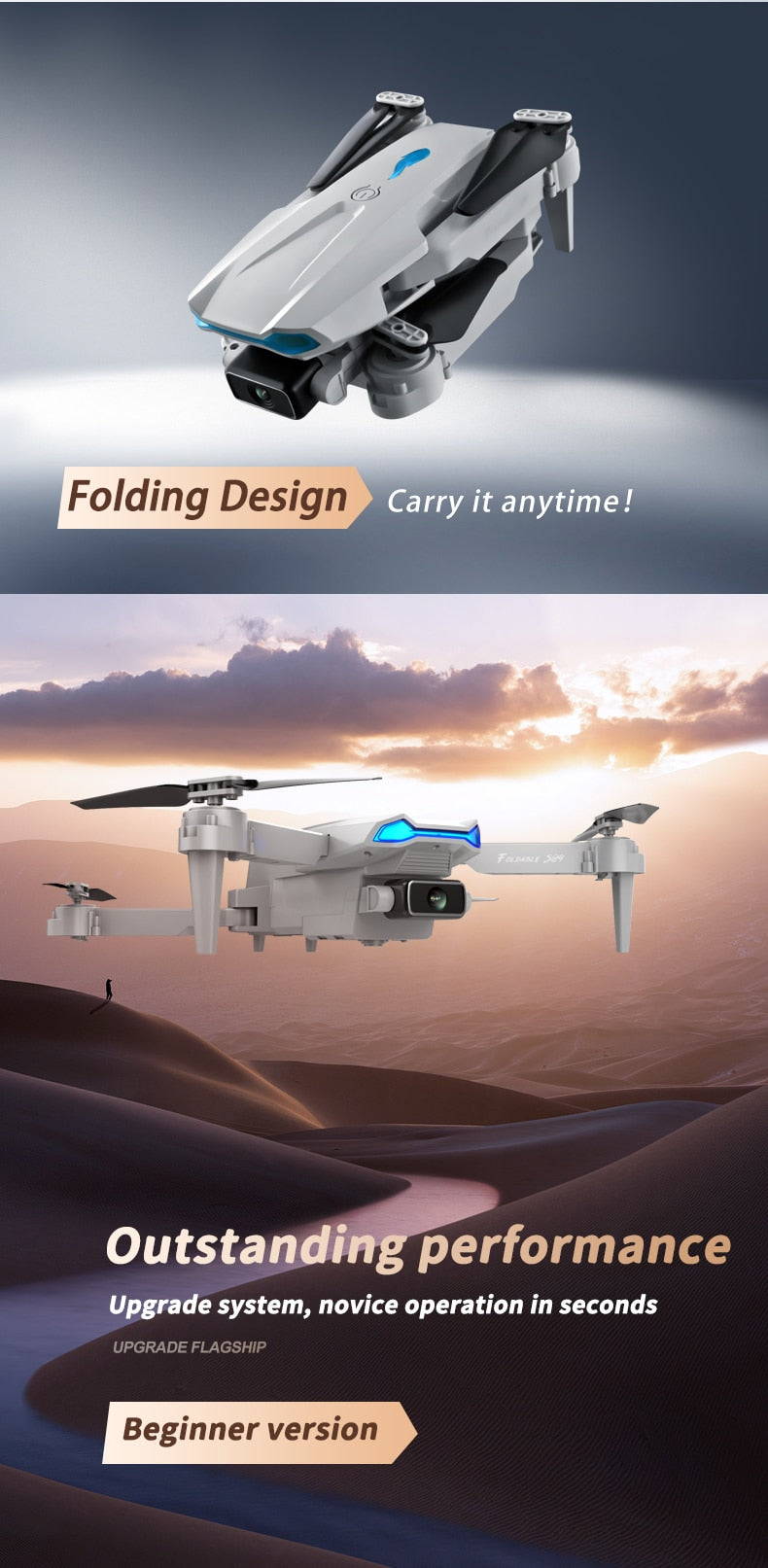 S89 Pro Drone with 4k HD Dual Camera