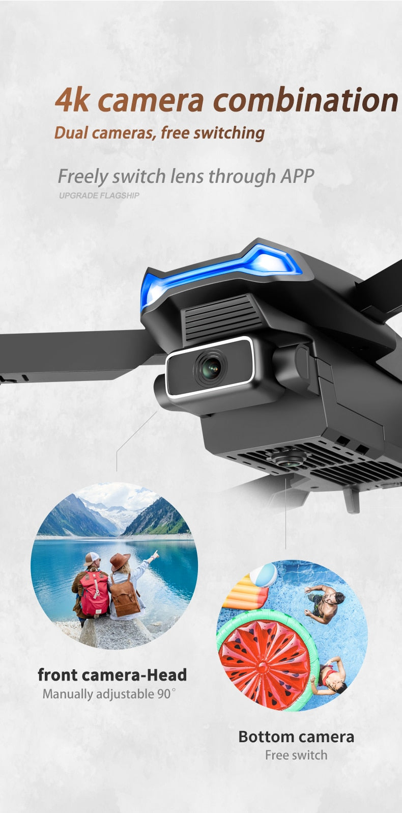 S89 Pro Drone with 4k HD Dual Camera