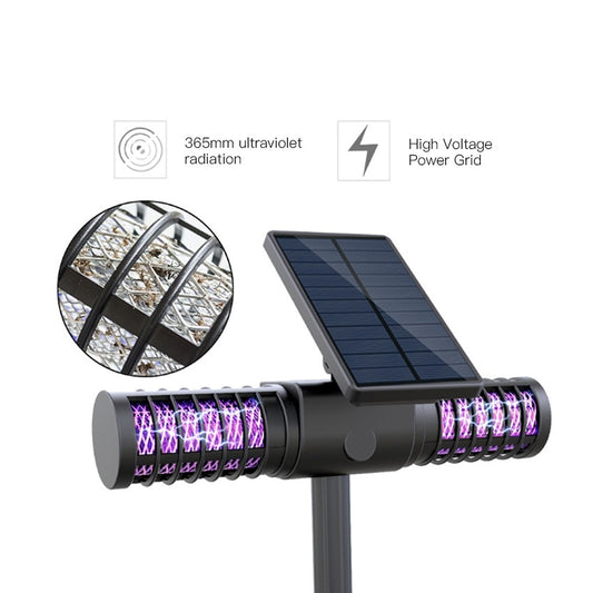 Solar Powered Mosquito Killer Lamp for Outdoors feat. Waterproof  LED Light