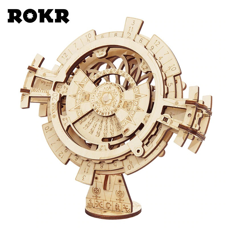 Robotime 3D Wooden Puzzle with Mechanical Gears Building Kit