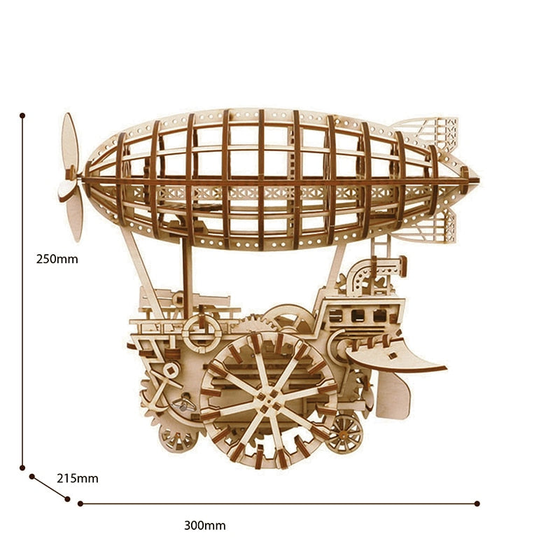 Robotime 3D Wooden Puzzle with Mechanical Gears Building Kit