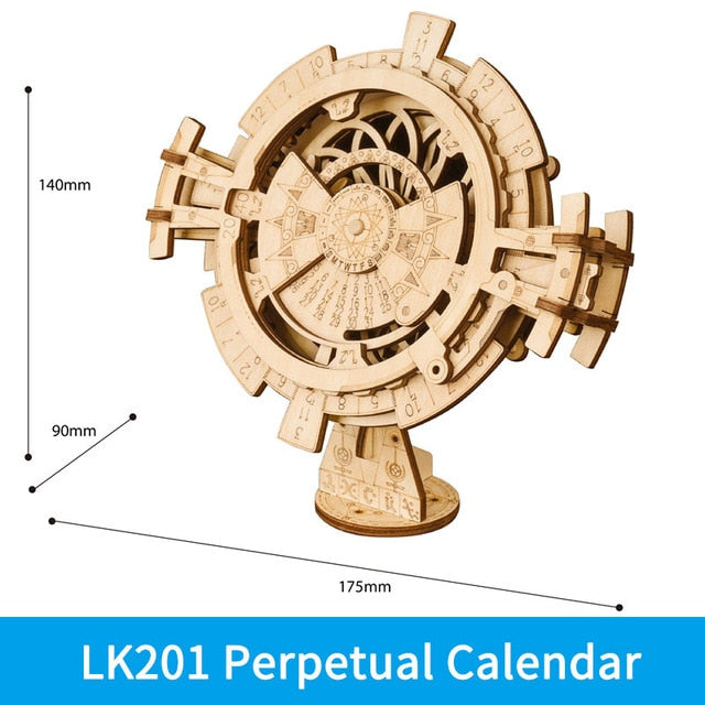 Robotime 3D Wooden Puzzle with Mechanical Gears Building Kit