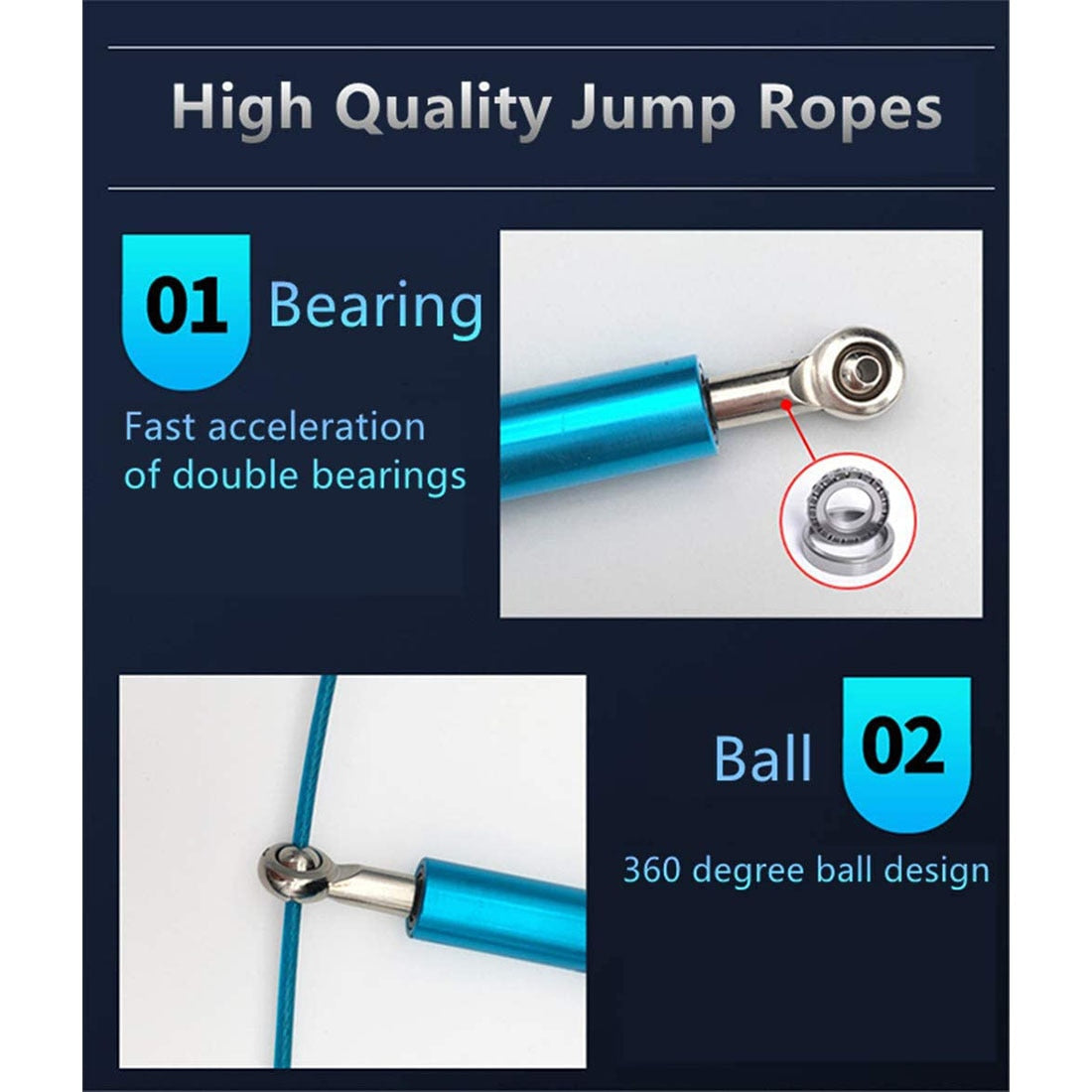 High Quality Steel Bearing Jumping Rope