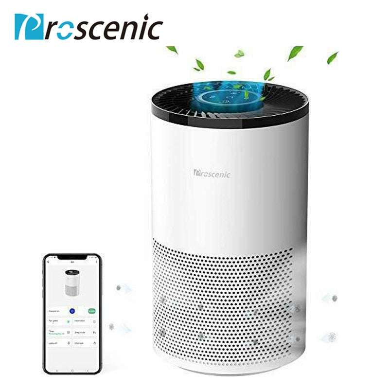 Proscenic A8 Air Purifier for Home with H13 True HEPA Filter and Smart Control