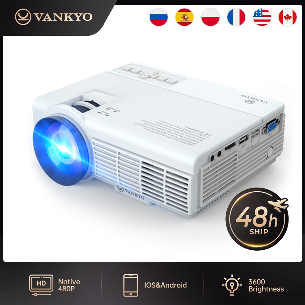 VANKYO Leisure 3 Mini Projector 1920*1080P Supported 170'' Portable Projector For Home