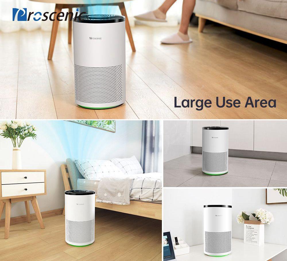 Proscenic A8 Air Purifier for Home with H13 True HEPA Filter and Smart Control