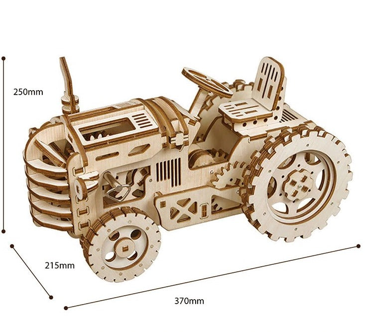 Robotime 3D Wooden Puzzle with Mechanical Gears Building Kit