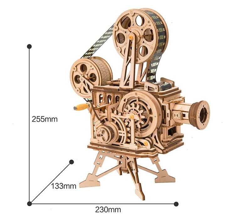 Robotime 3D Wooden Puzzle with Mechanical Gears Building Kit